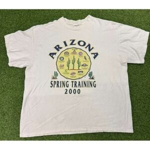 Arizona Cardinals T-Shirt Mens XL White Delta Spring Training 2000 Cactus League